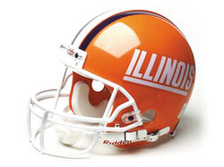 Illinois Fighting Illini Full Size Authentic "ProLine" NCAA Helmet by Riddell