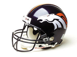 Denver Broncos Full Size "Deluxe" Replica NFL Helmet by Riddell