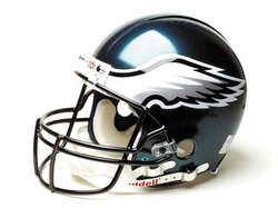 Philadelphia Eagles Full Size "Deluxe" Replica NFL Helmet by Riddell